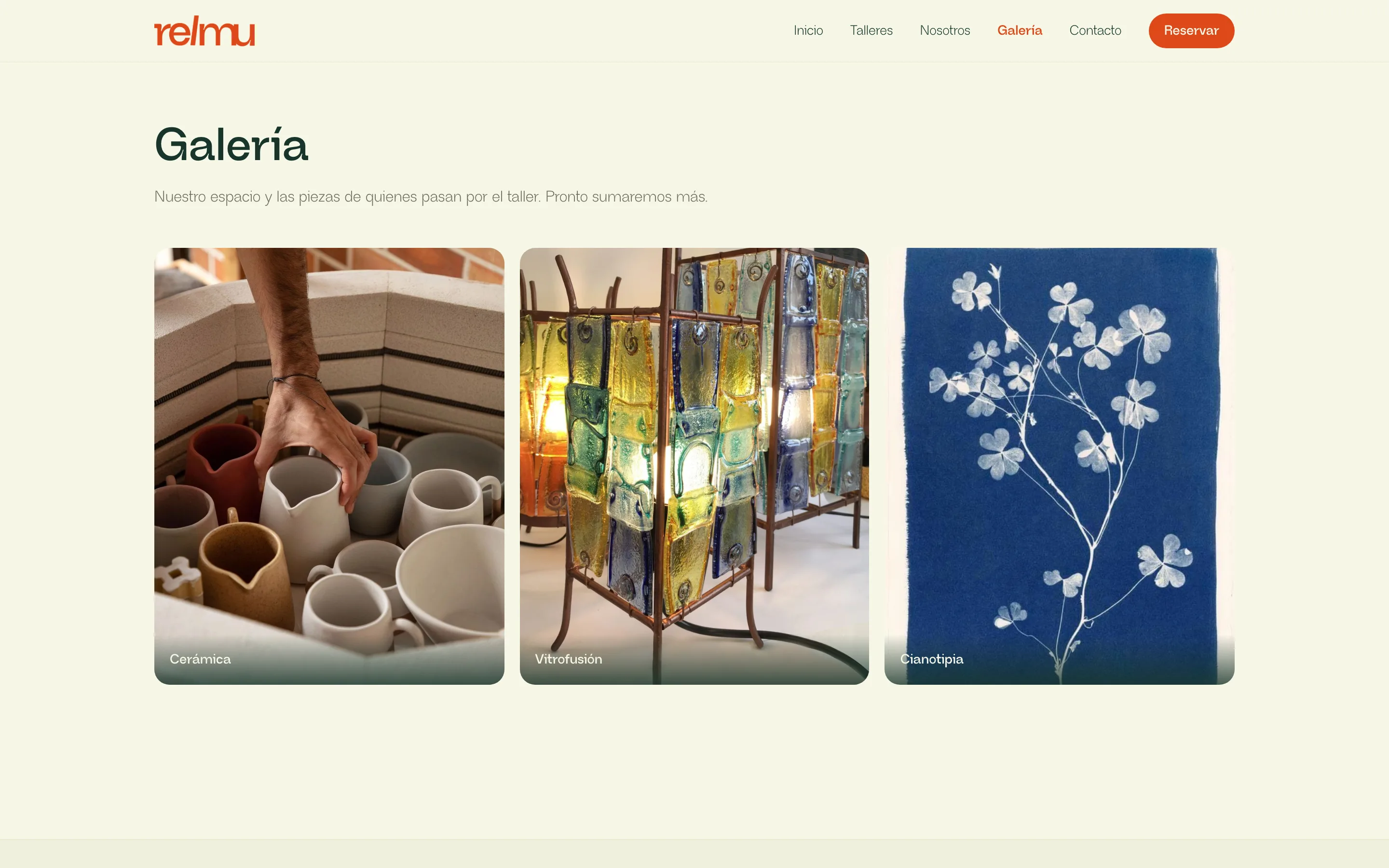 Galería de piezas de Relmu
