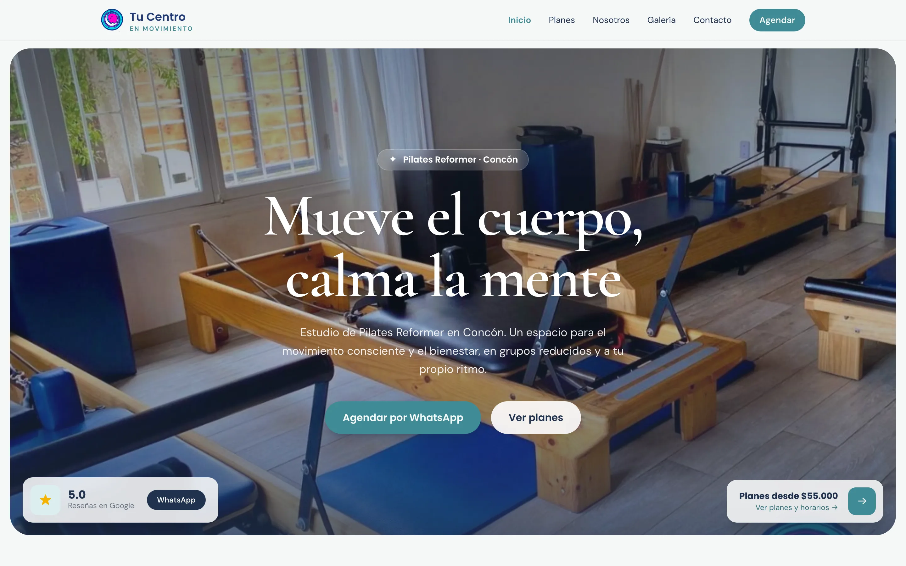 Portada del sitio de Tu Centro
